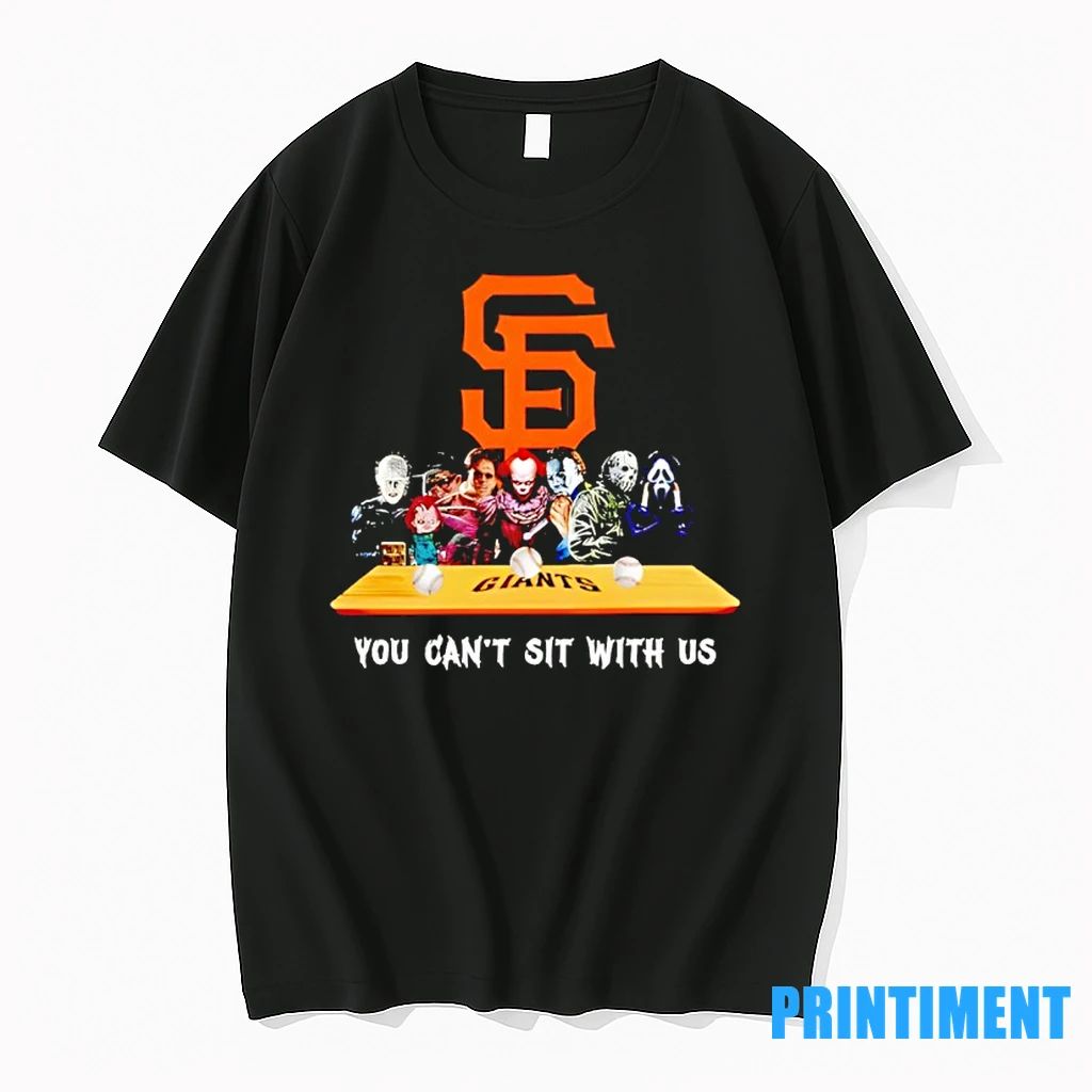 Horror Movie Characters You Cant Sit With Us San Francisco Giants Halloween Tshirts Sweater