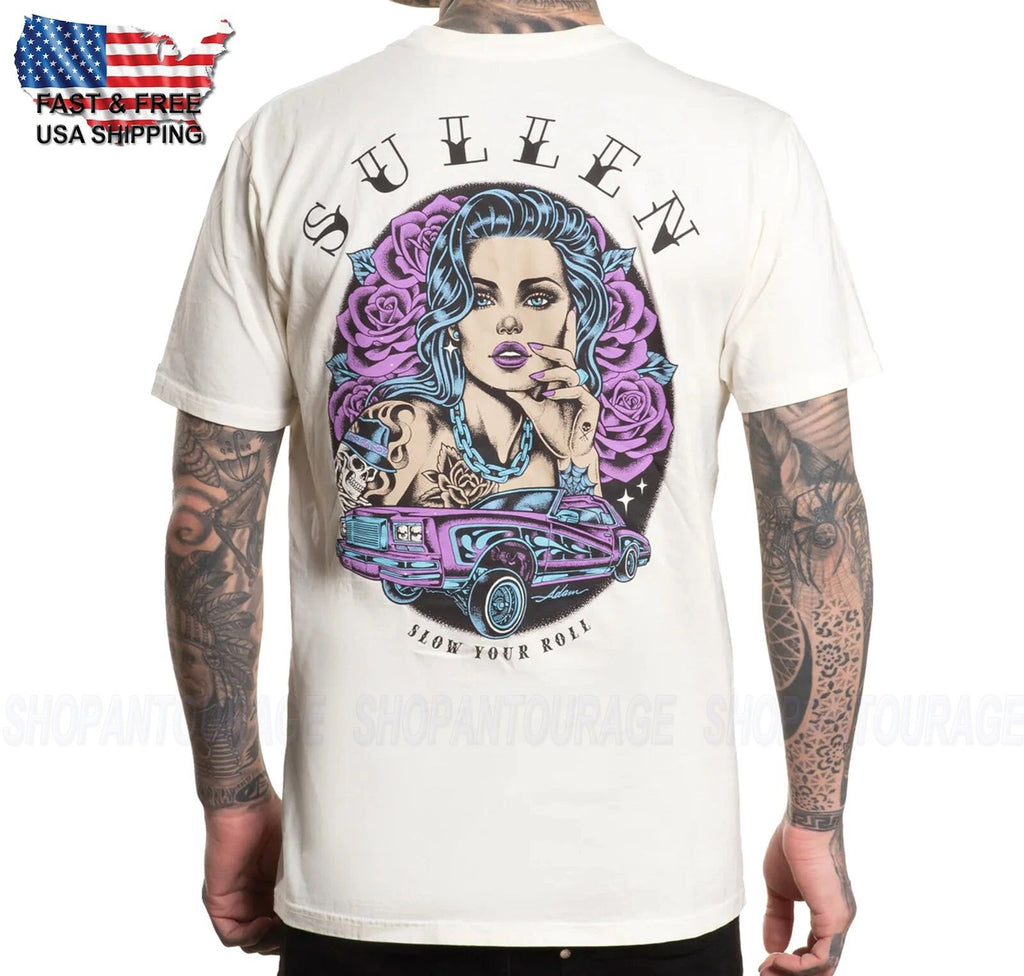 Sullen Art Collective Slow Rollo Premium Para SCM6759 Manga Corta T-Shirt Hombre