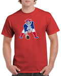 Patriots T-Shirt New England Football Old Classic Retro Throwback GNP02