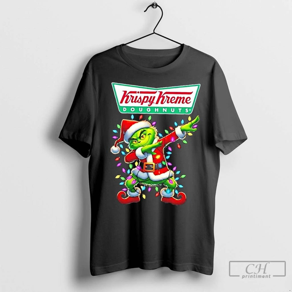 Classic Krispy Kreme Grinch Dabbing Merry Christmas