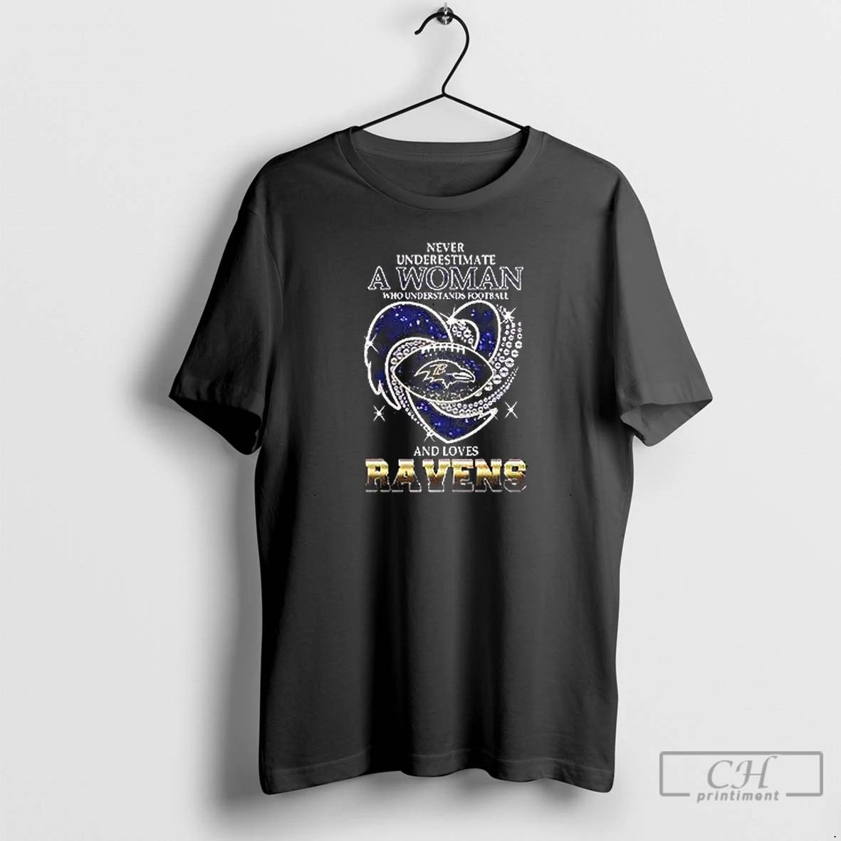 Premium Top Never Underestimate A Woman Who Understands Football And Loves Baltimore Ravens Style