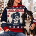 Custom Photo Merry Christmas Cute Pet Portrait - Personalized Unisex Ugly Sweater