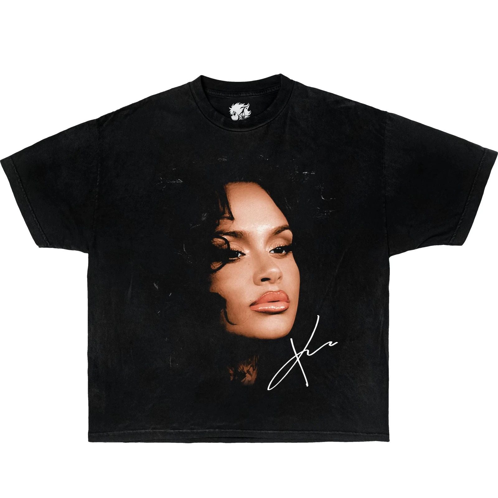 Kehlani Face Boxy Vintage Boxy Tee Shirt oversized t-shirt streetwear y2k