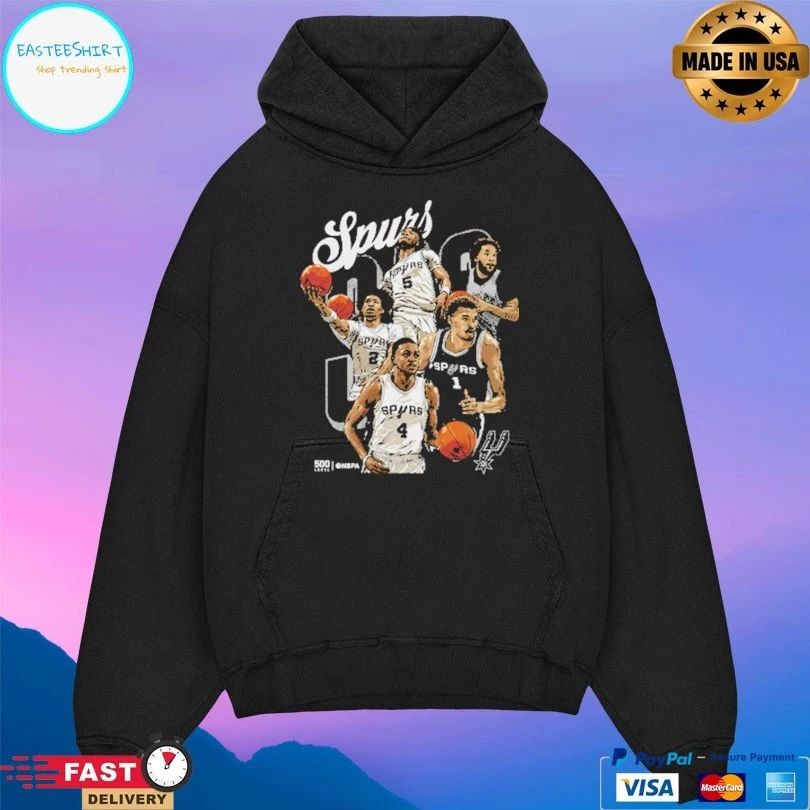 San Antonio Spurs 2026 Playoffs Starting 5 Basketball Shirt