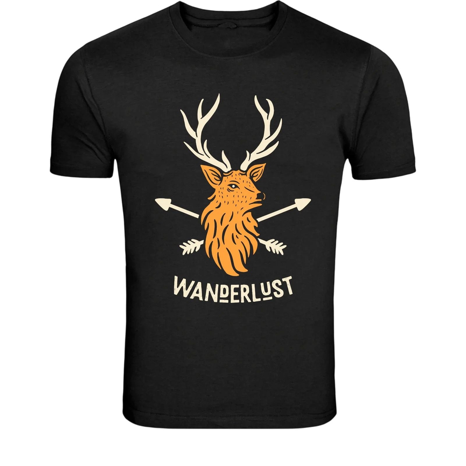 Wanderlust Deer Arrows T-Shirt - Adventure Travel Graphic Tee