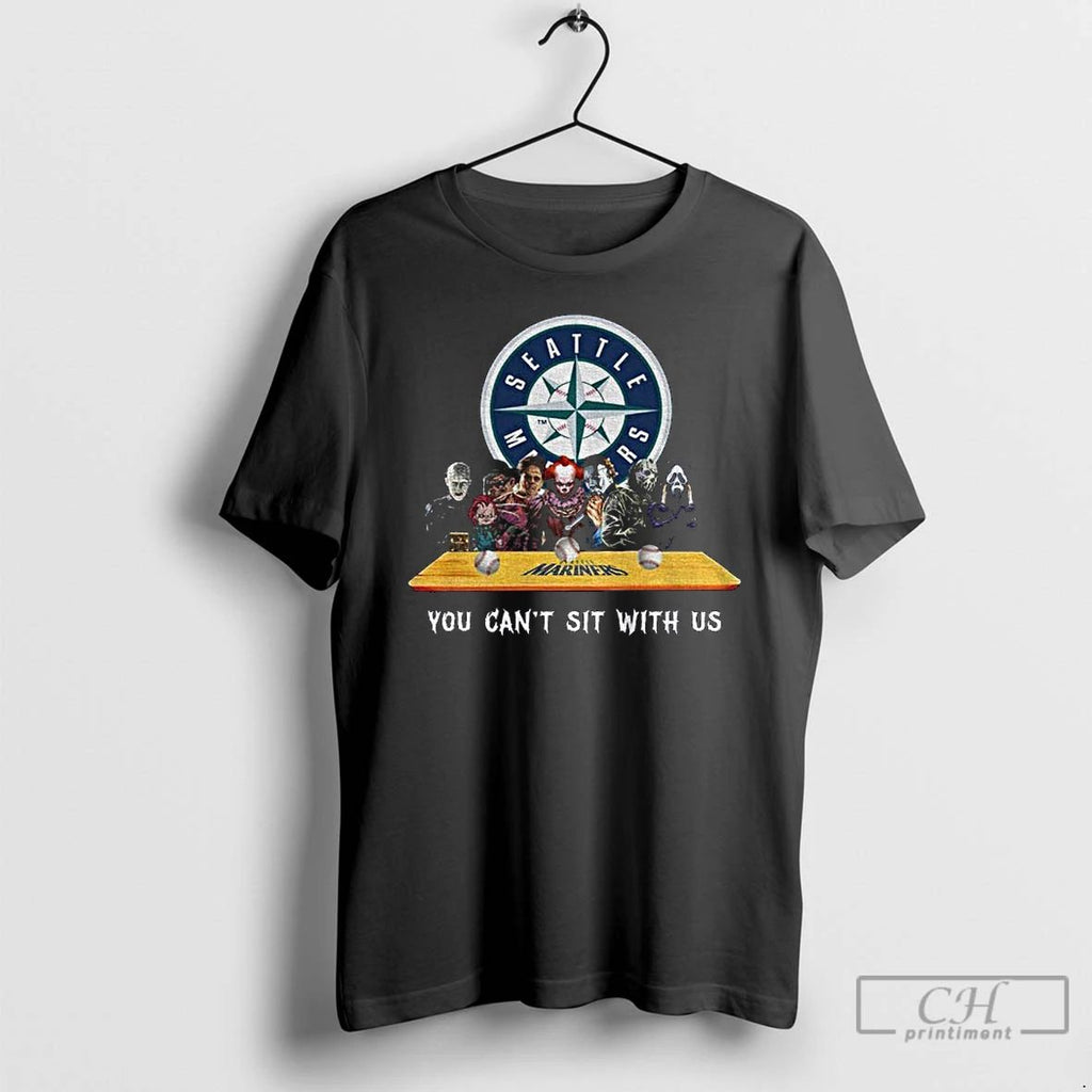 Classic Seattle Mariners Horror Movie Character You Cant With Us Halloween T Shirts