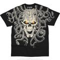 FANTASY-MEDUSA -SKULL-SNAKES-2 SIDED-T-SHIRT S-M-L-XL-XXL Horror-Scream