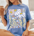 Boho Daisy Flower Comfort Tee Shirt Vintage Style Relaxed Fit