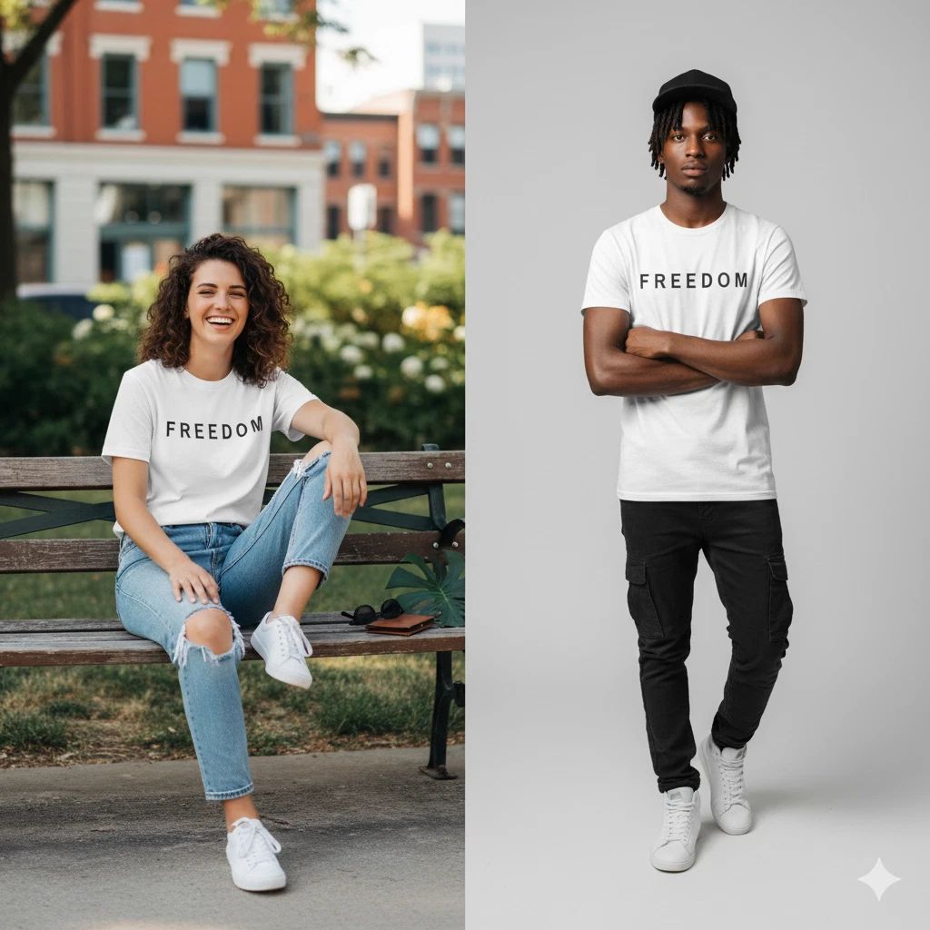 Charlie Kirk "Freedom" Unisex Cotton Crew Tee, Motivational Shirt, Everyday Wear