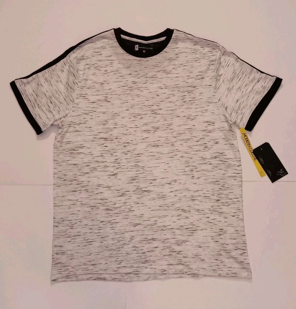 Modern Culture Mens Black & White Short Sleeve T-Shirt Size XL
