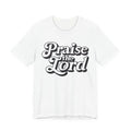 Unisex Wrapped in Jesus t-shirt Praise The Lord  Scripture cross back design.