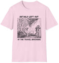Travel Brochure T Shirt graphic tee Pink Size L