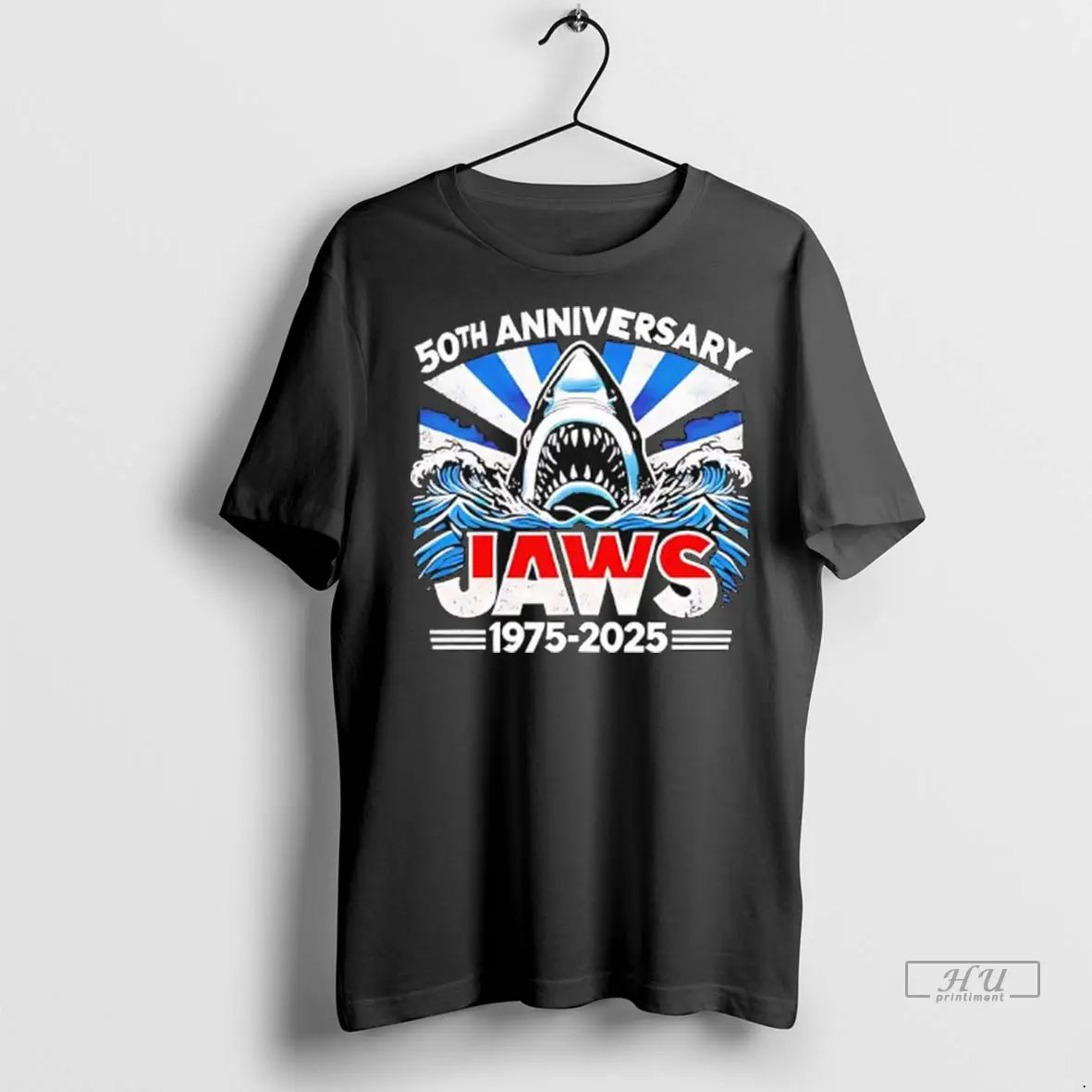 Officials Jaws Movie 50th Anniversary 1975 2025 Ladies T Shirts