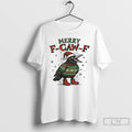 Premium Crow Merry F Caw F Christmas T Shirts