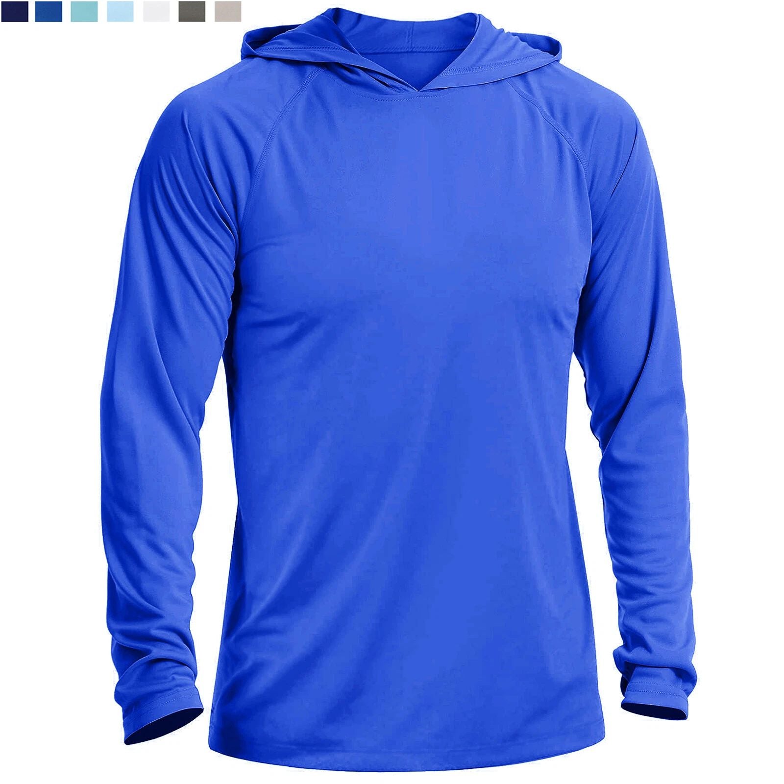 UPF 50+ Men's Sun Block Hoodies UV Shirts Outdoor Hiking Fishing Skin protection
