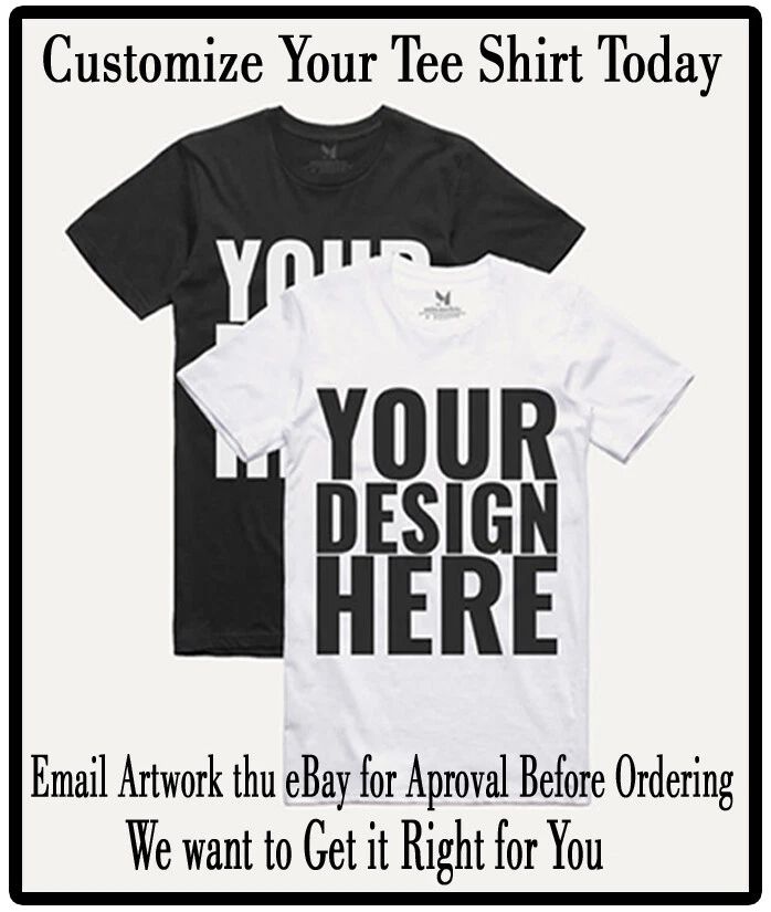 Your Custom Front or Back Tee Shirt Your Design Your Artwork Full Color We Print