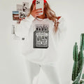 Bridges I Burn Light the Way Grunge Graphic Crewneck