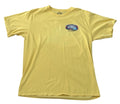Ron Jon Surf Shop Yellow Graphic T-Shirt Shark Ocean Front/Back Print Cotton L