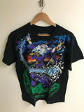 Liquid Blue dark fantasy Wizard Black T-Shirt christmas new year tee
