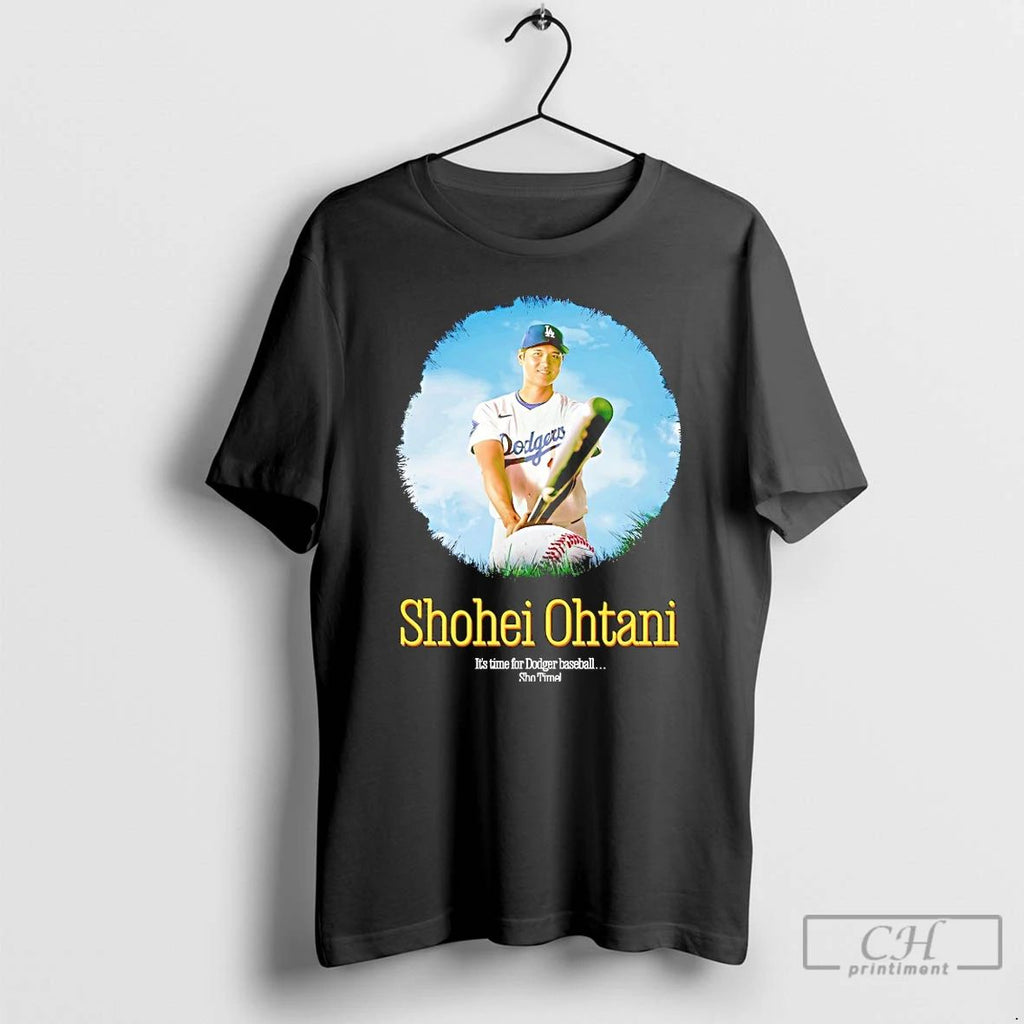 Classic Shohei Ohtani Its Time For Dodgers Baseball Sho Time T Shirts