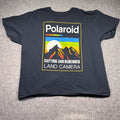 Polaroid Land Camera Graphic T-Shirt Mens 3XL Black Retro Mountain Logo Tee