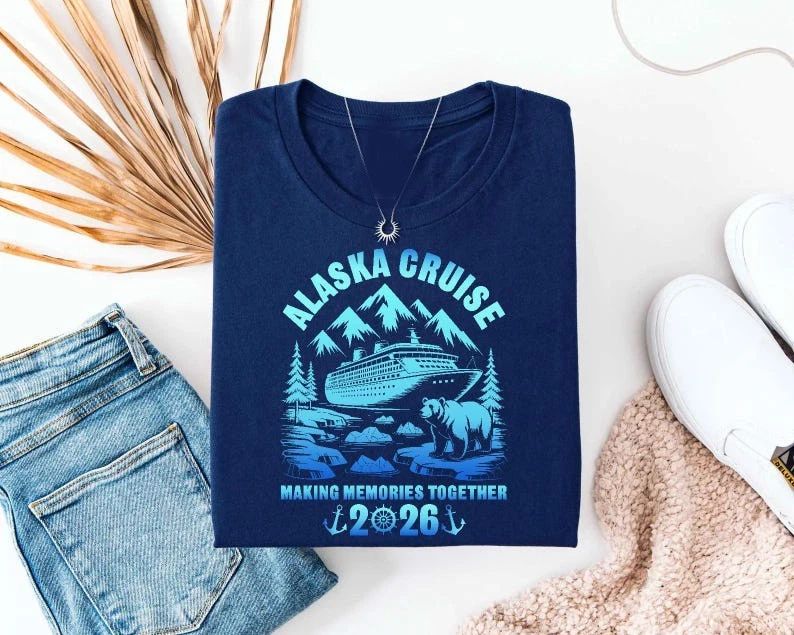 Alaska Cruise 2026 Shirt, Alaska Bear Travel T-Shirt, Northern Adventure Graphic