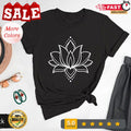Lotus Flower T-Shirt, Botanical Shirt, Yoga Shirt, Namaste Shirt, Mandala Shi...