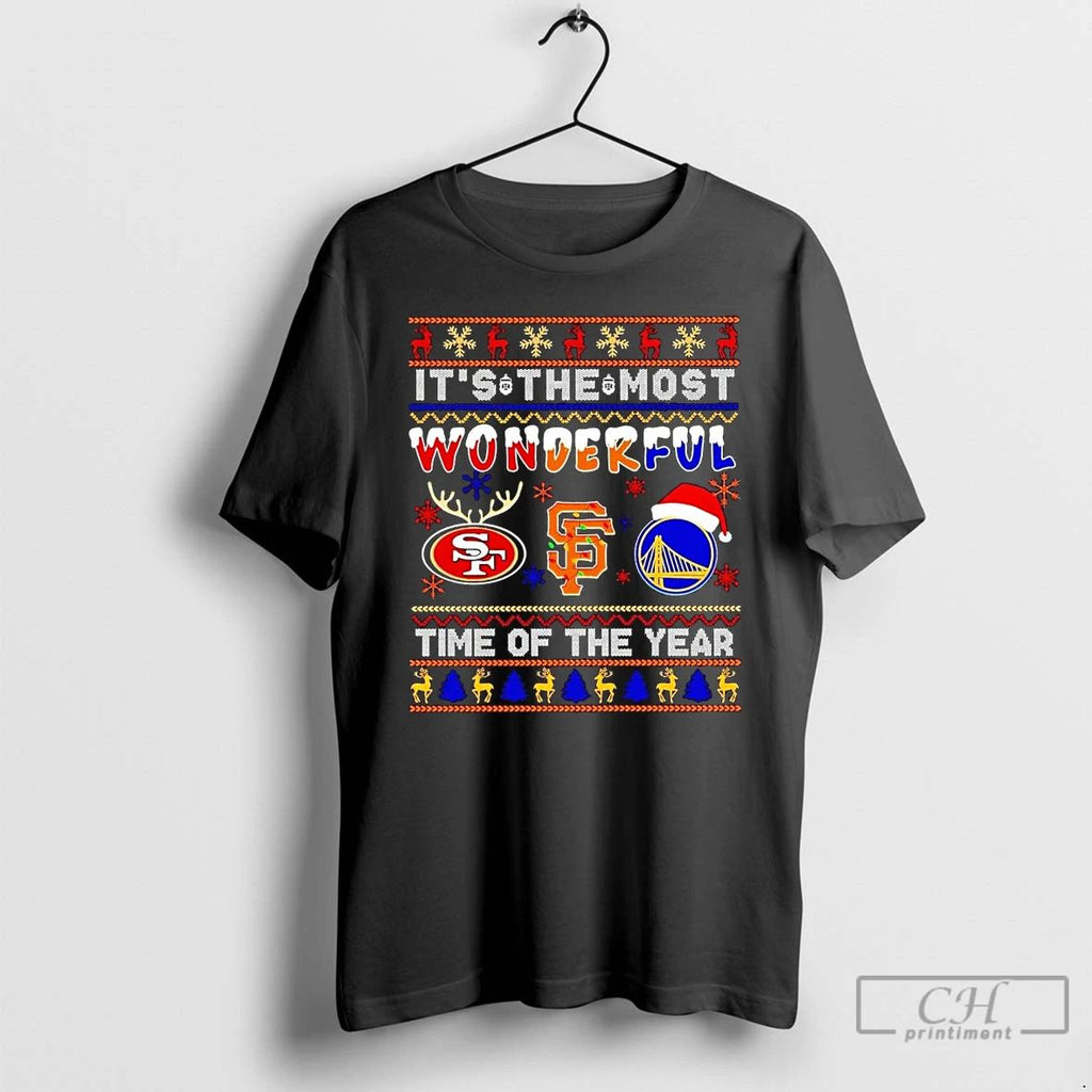 Classic Sf Sports Teams Its The Most Wonderful Time Of The Year Christmas T Shirts