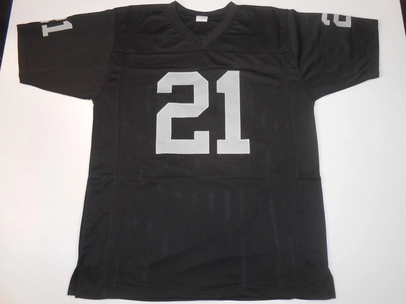 Custom Cliff Branch Black Mesh Football Jersey