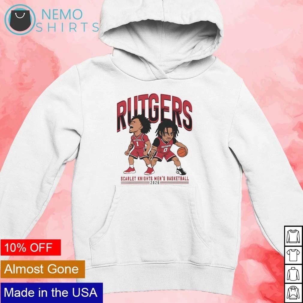 Famah Toure and Dyzier Carter Rutgers Scarlet Knights Men’s Basketball 2026 shirt