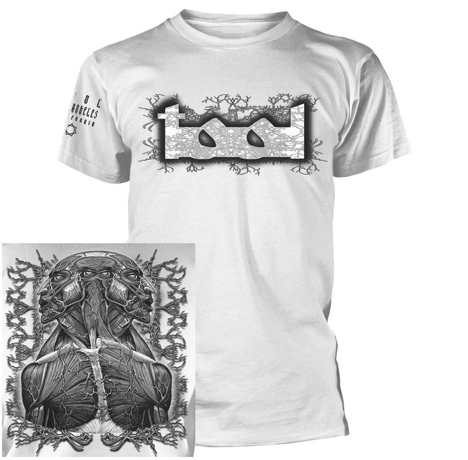 Tool Double Image Grey Man White Shirt S-XXL T-shirt Metal Rock Band Tshirt Ofcl