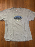 Vintage T Shirt 90s Y2K LA Los Angeles Grey Cityscape City California Skate XL