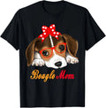 Dog Lover Gifts Bow Tie Glasses Funny Cute Beagle Mom Gift Unisex T-Shirt