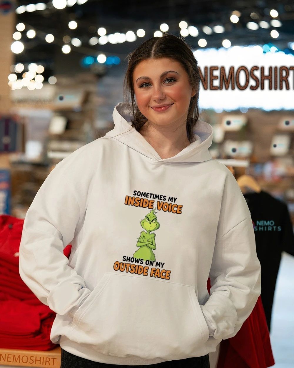The Grinch Sometimes My Inside Voice Shows on My Outside Face shirt
