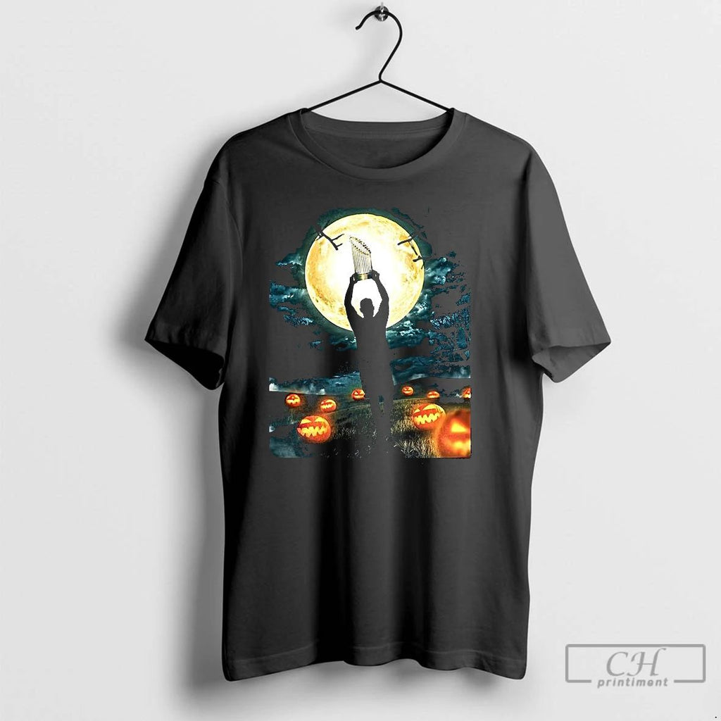 Classic World Series 2025 Trophy Under Moonlight Halloween T Shirts