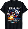 HOT! Moon Rocket Artemis II 2026 NASA Space Program Graphic T-Shirt SIZE S-4XL