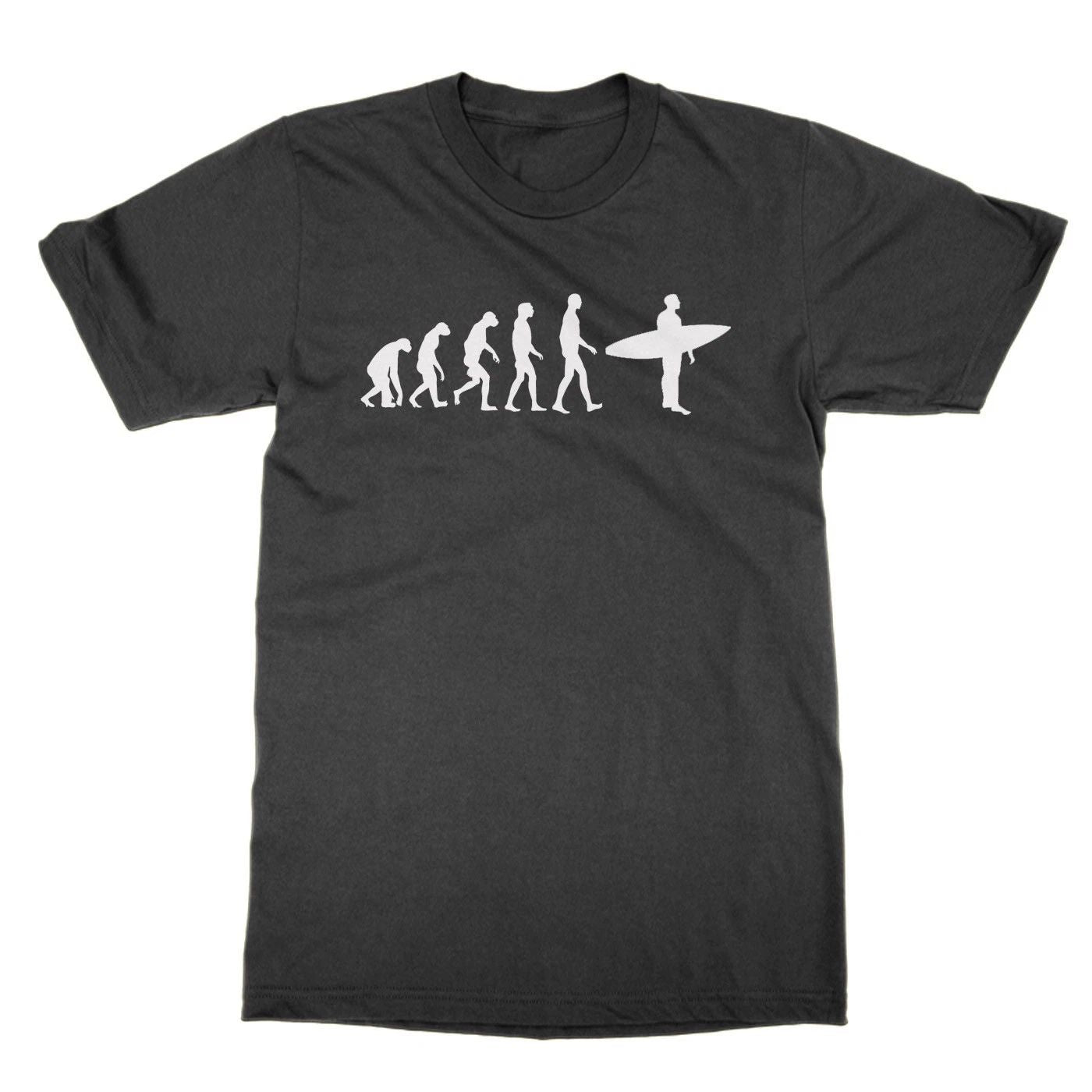Evolution of a Surfer t-shirt funny top surfing tee present gift for surfer