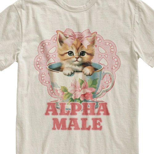 Alpha Male Funny Kitten Tshirt, Funny Cat Meme Shirt, Boyfriend Gifts,