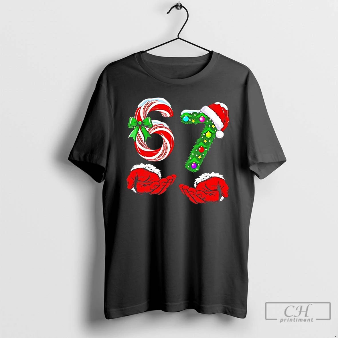Premium Christmas 6 7 Meme Pajamas Holiday Gen Alpha Slang T Shirts