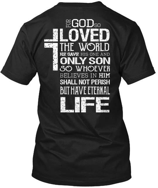 John 3 16 T-Shirt Made in the USA Size S to 5XL
