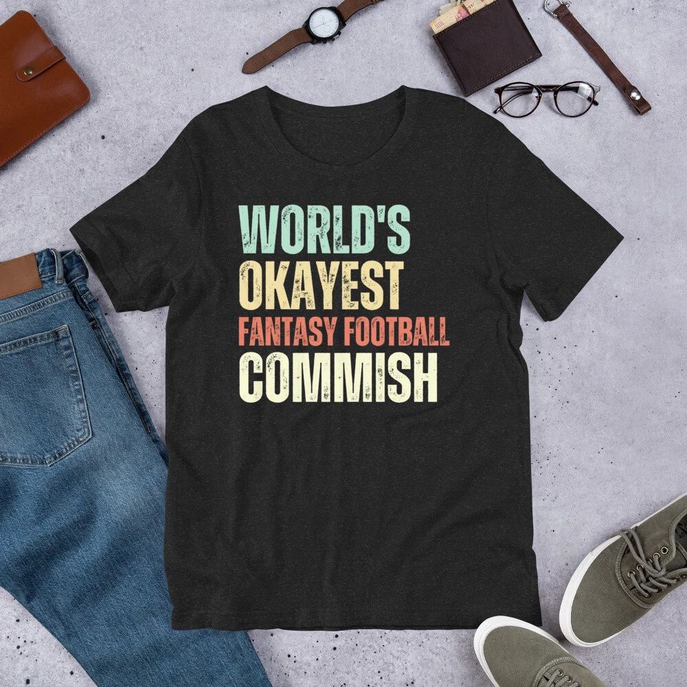 World's Okayest Fantasy Football Commish Funny Commissioner t-shirt