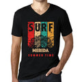 Men's Graphic T-Shirt V Neck Summer Time Surf In Merida Eco-Friendly Limited