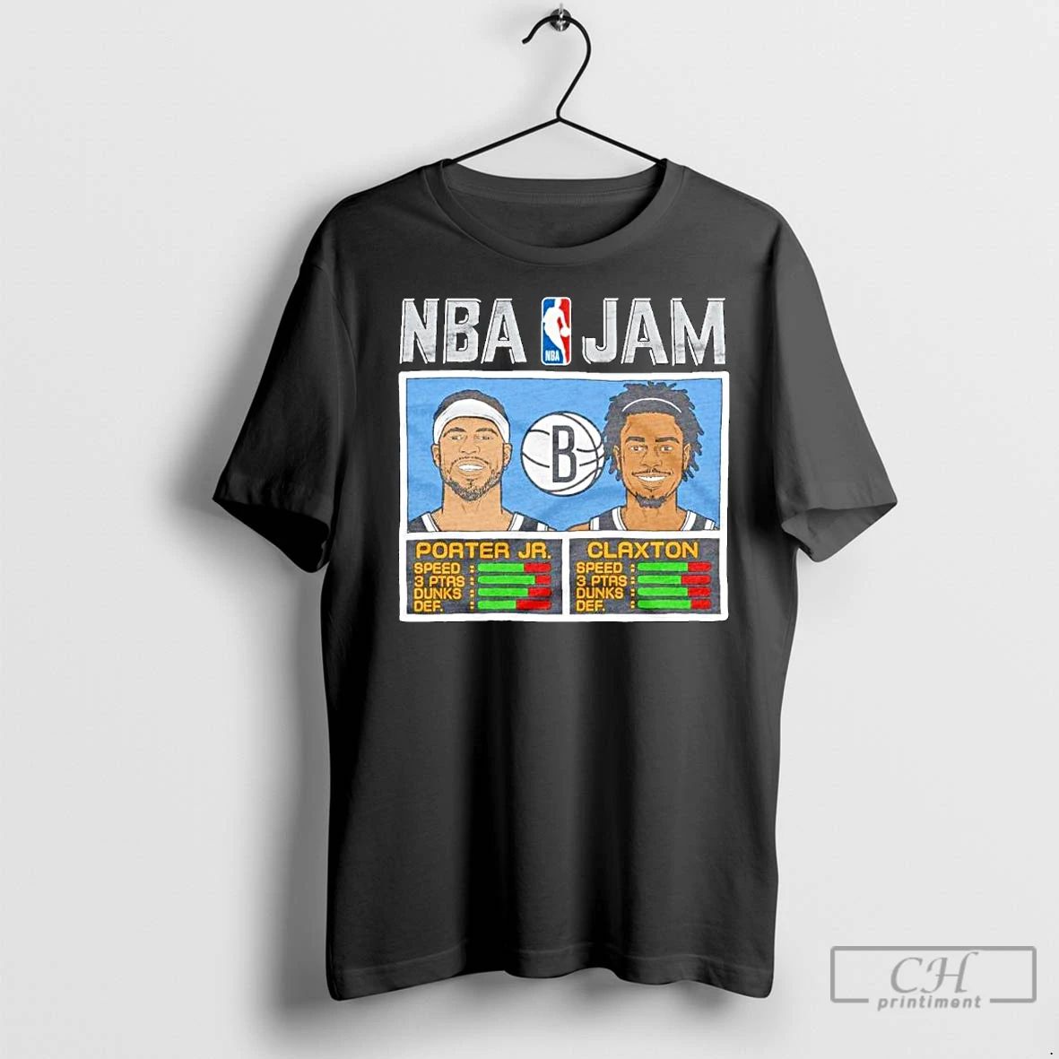 Classic Kevin Porter Jr And Nic Claxton Brooklyn Nets Nba Jam Ornaments