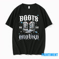 Boots On The Ground Cowgirl Style Tshirts Sweater