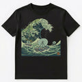 Steampunk Enthusiast Great Wave Sci Fi Ship Japanese Art Unisex T-Shirt