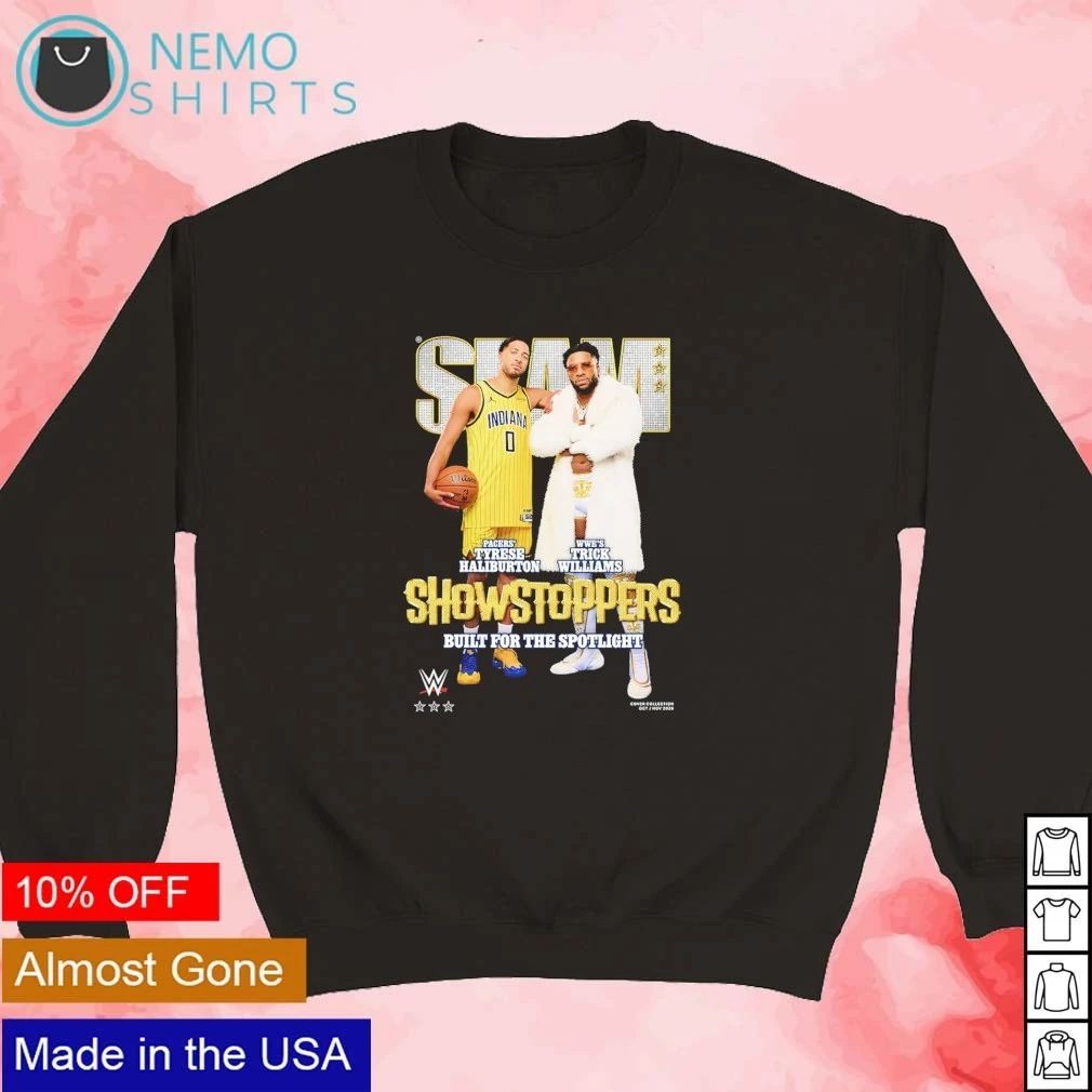 Tyrese Haliburton and Trick Williams Showstoppers Built For The Spotlight T-Shirt