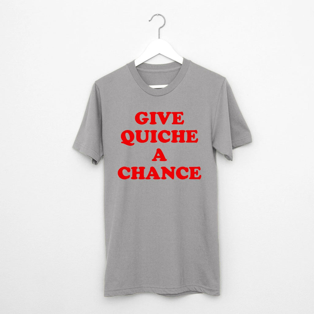 Give Quiche a Chance t-shirt funny tee Red Dwarf sci fi Rimmer present gift