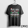 Most Likely To Pet The Reindeer Christmas Matching Family Tshirts Sweater