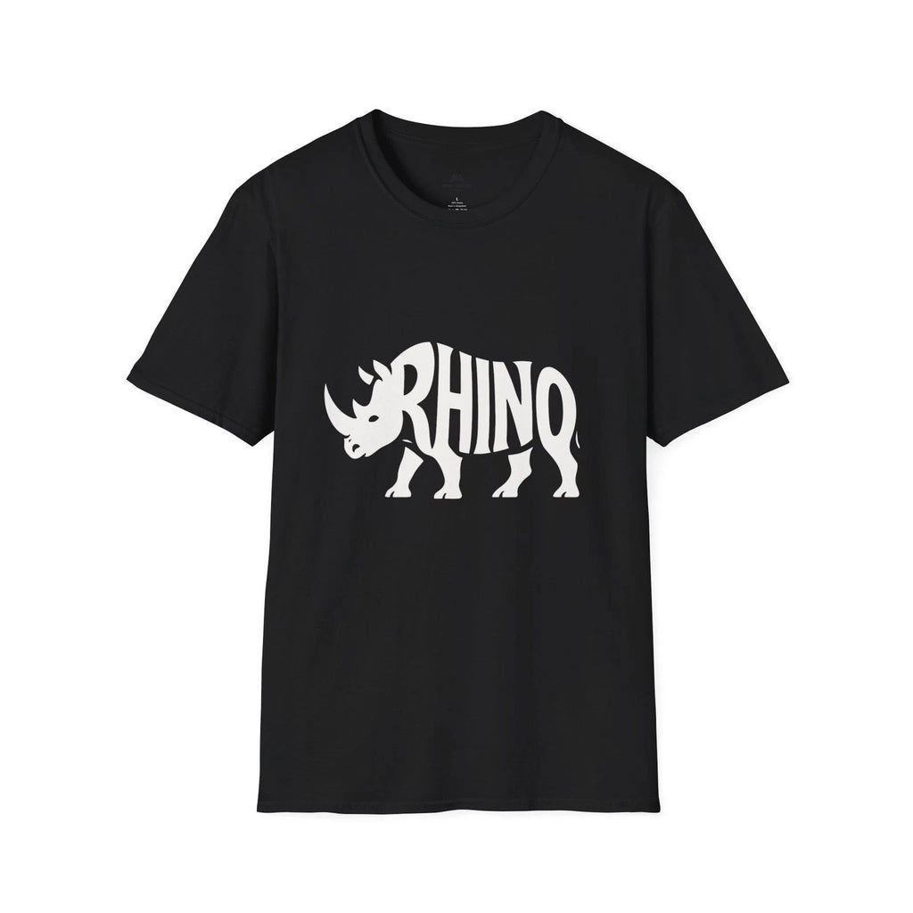 Rhino Silhouette T-Shirt | Rhino Word Art