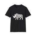 Rhino Silhouette T-Shirt | Rhino Word Art
